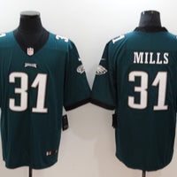 Men's Philadelphia Eagles Jalen Mills #31 Midnight Green Game Jersey1