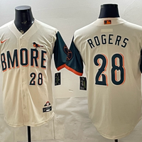 Men's Baltimore Orioles Trevor Rogers #28 Cream 2026 City Connect Stadium Jersey