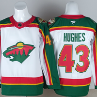 Men's Minnesota Wild Quinn Hughes #43 White Breakaway Player Jersey