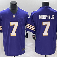 Men's Minnesota Vikings Byron Murphy Jr. #7 Purple Classic Player Game Jersey1