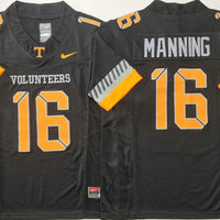 Men's Tennessee Volunteers Peyton Manning #16 Black Game Jersey