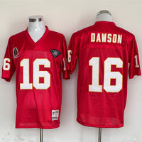 Men's Kansas City Chiefs Len Dawson Mitchell & Ness Red Legacy Replica Jersey1