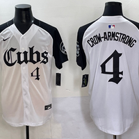 Men's Chicago Cubs Pete Crow-Armstrong #4 White Game Jersey