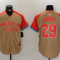 Men's American League Tarik Skubal #29 Cream 2024 MLB All-Star Game Limited Player Jersey1