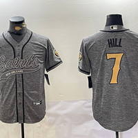 Men's New Orleans Saints Taysom Hill #7 Gray Player Jersey1