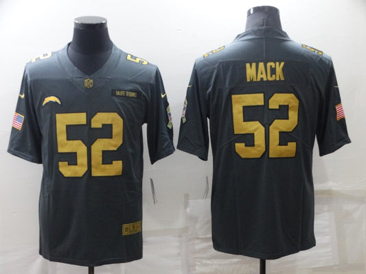 Men's Los Angeles Chargers Khalil Mack #52 Black Player Jersey1