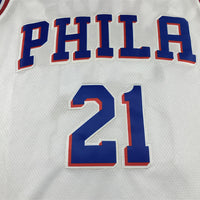 Men's Philadelphia 76ers Joel Embiid #21 White Swingman Jersey1