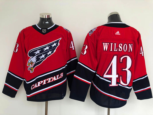 Men's Washington Capitals Tom Wilson #43 Red Player Game Jersey1