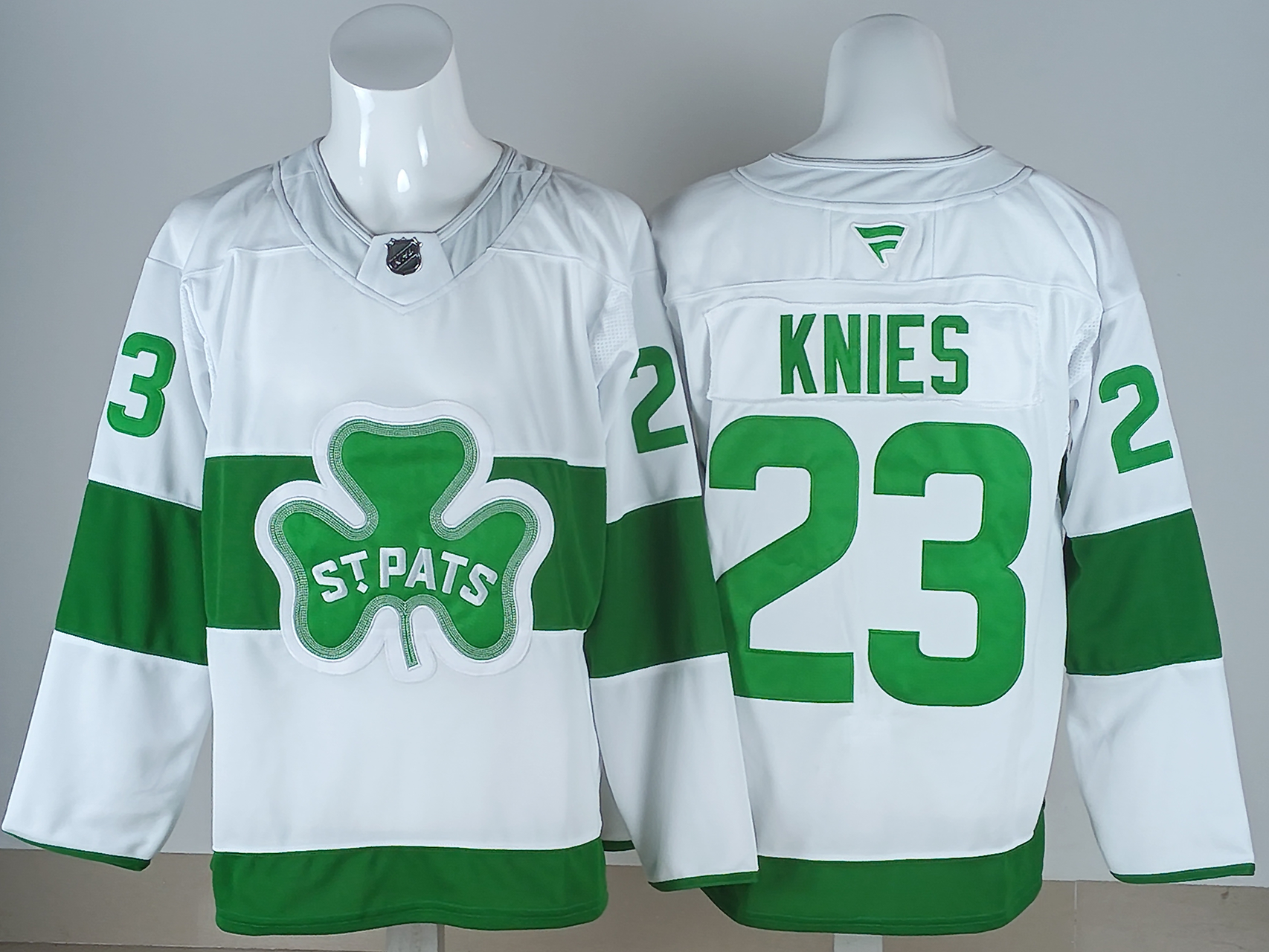 Men's Toronto Maple Leafs Matthew Knies #23 White Breakaway Player Jersey