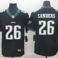 Men's Philadelphia Eagles Miles Sanders #26 Black Game Jersey1
