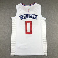 Men's LA Clippers Russell Westbrook Nike White 2022/23 Swingman Jersey1 - Association Edition