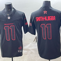 Men's Seattle Seahawks Jaxon Smith-Njigba #11 Black Player Game Jersey