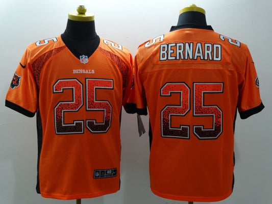 Men's Cincinnati Bengals Giovanni Bernard #25 Orange Game Jersey1