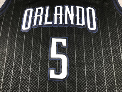Men's Orlando Magic Paolo Banchero #5 Black 2022/23 Swingman Jersey1 - City Edition