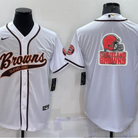 Men's Cleveland Browns White Game Jersey1