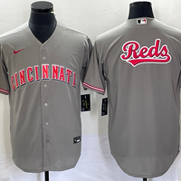Men's Cincinnati Reds Gray Replica Team Jersey1