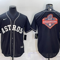 Men's Houston Astros Black Replica Player Jersey1