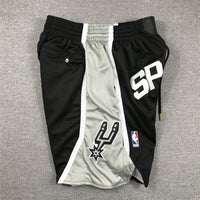 Men's San Antonio Spurs Black Pocket Shorts1