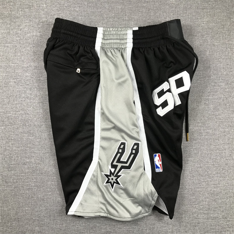 Men's San Antonio Spurs Black Pocket Shorts1