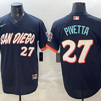 Men's San Diego Padres Nick Pivetta #27 Obsidian 2026 City Connect Stadium Jersey