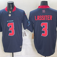 Men's Houston Texans Kamari Lassiter #3 Navy 2nd Alternate Game Jersey