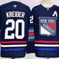 Men's New York Rangers Chris Kreider #20 Fanatics Navy Player Jersey