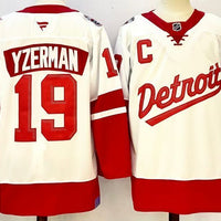 Men's Detroit Red Wings Steve Yzerman #19 Fanatics White Player Jersey