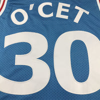 Men's Perc O'Cet #30 Movie Blue Basketball Jersey