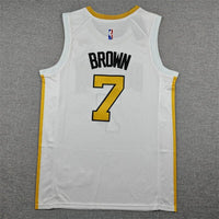 Jaylen Brown #7 Boston Celtics White 2025/26 City Edition Swingman Jersey