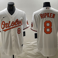 Men's Baltimore Orioles Cal Ripken Jr. #8 White Replica Baseball Jersey1