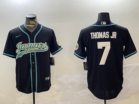 Men's Jacksonville Jaguars Brian Thomas Jr #7 Black Player Game Jersey1