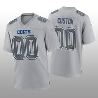 Custom1 Indianapolis Colts Gray Game Atmosphere Jersey1 Stitched Jersey1 Football Jerseys