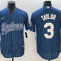 Men's Los Angeles Dodgers Chris Taylor #3 Blue Player Jersey1 Joint Edition