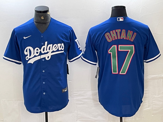 Men's Los Angeles Dodgers Shohei Ohtani Blue Replica Player Jersey1