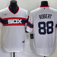 Men's Chicago White Sox Luis Robert #88 White Home Cooperstown Collection Team Player Jersey1