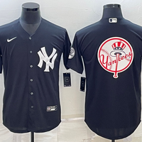 Men's New York Yankees Black Replica Team Jersey1