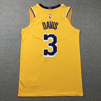 Men's Los Angeles Lakers Anthony Davis #3 Gold 2022/23 Swingman Jersey1 - Icon Edition