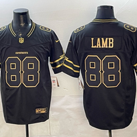 Men's Dallas Cowboys CeeDee Lamb #88 Black Game Team Jersey