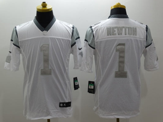 Men's Carolina Panthers Cam Newton #1 White Player Game Jersey1