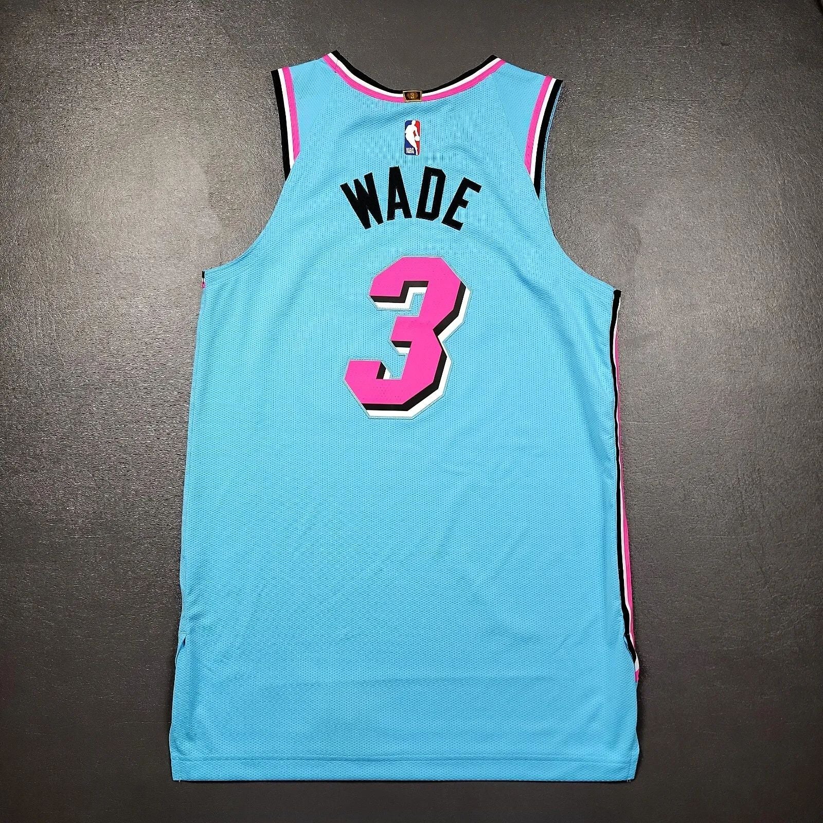Men's Miami Heat Dwyane Wade #3 Blue Swingman Player Jersey1