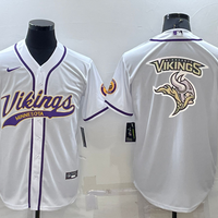 Men's Minnesota Vikings White Game Jersey1