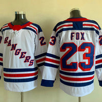 Men's New York Rangers Adam Fox #23 White Player Jersey1