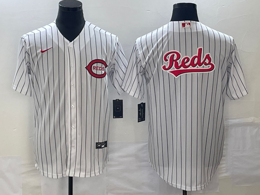 Men's Cincinnati Reds White 2022 MLB at Field of Dreams Game Authentic Team Jersey1
