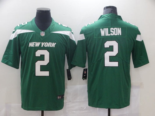 Men's New York Jets Zach Wilson #2 Gotham Green Game Jersey1