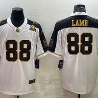 Men's Dallas Cowboys CeeDee Lamb #88 White Player Jersey1
