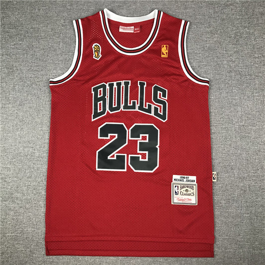 Men's Chicago Bulls Michael Jordan 1996-97 Hardwood Classics Swingman Jersey1