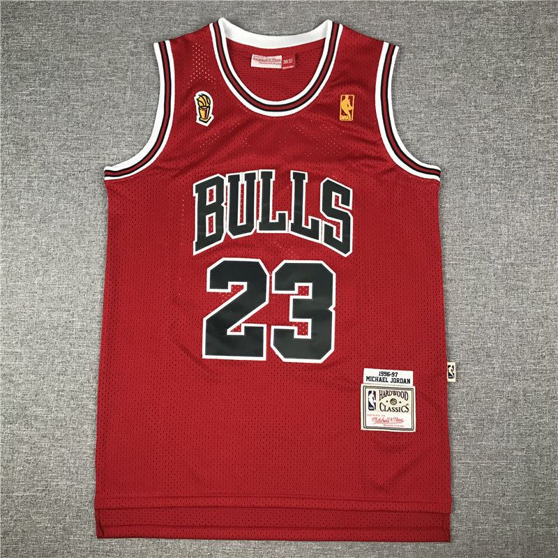 Men's Chicago Bulls Michael Jordan 1996-97 Hardwood Classics Swingman Jersey2