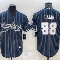 Men's Dallas Cowboys CeeDee Lamb #88 Navy Player Jersey1 Joint Edition
