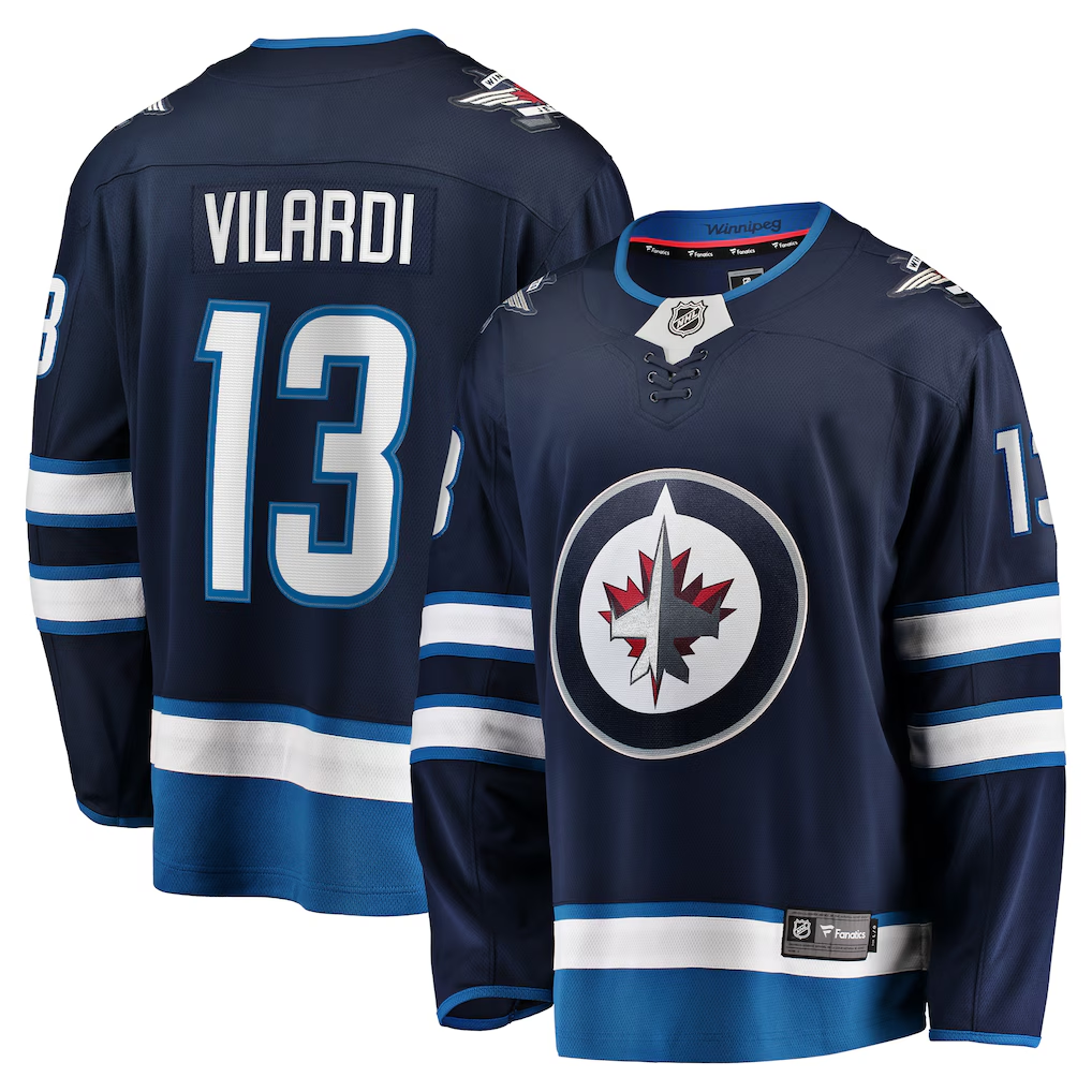 Men's Winnipeg Jets Gabriel Vilardi #13 Fanatics Navy Home Breakaway Player Jersey