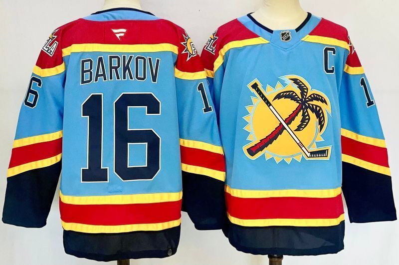 Men's Florida Panthers Aleksander Barkov #16 Fanatics Blue Player Jersey